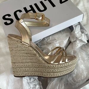 SCHUTZ ALEXANDRA LEATHER SANDAL